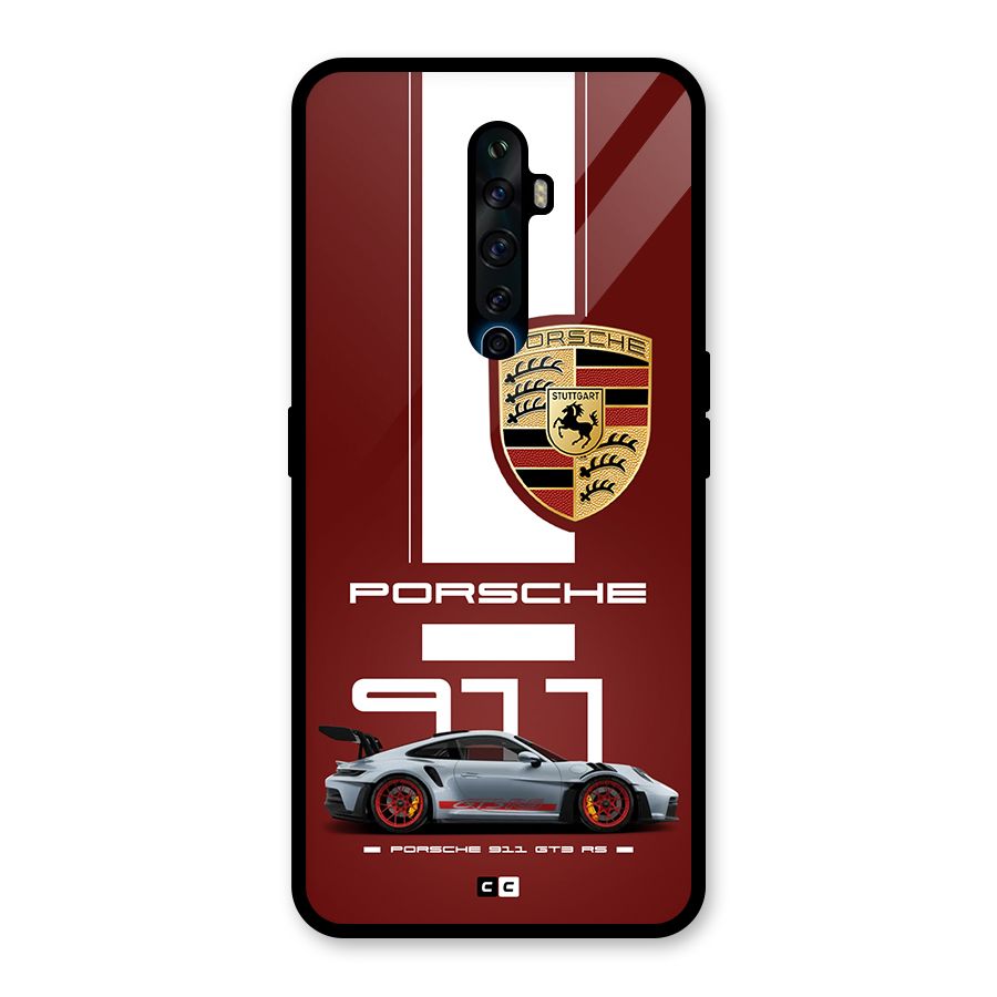 Luxe Supercar Glass Back Case for Oppo Reno2 Z