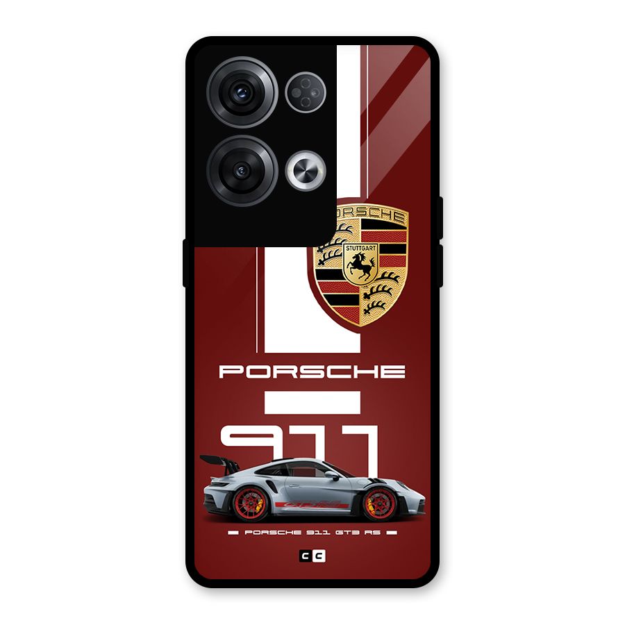 Luxe Supercar Glass Back Case for Oppo Reno8 Pro 5G