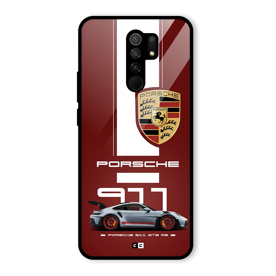 Luxe Supercar Glass Back Case for Poco M2