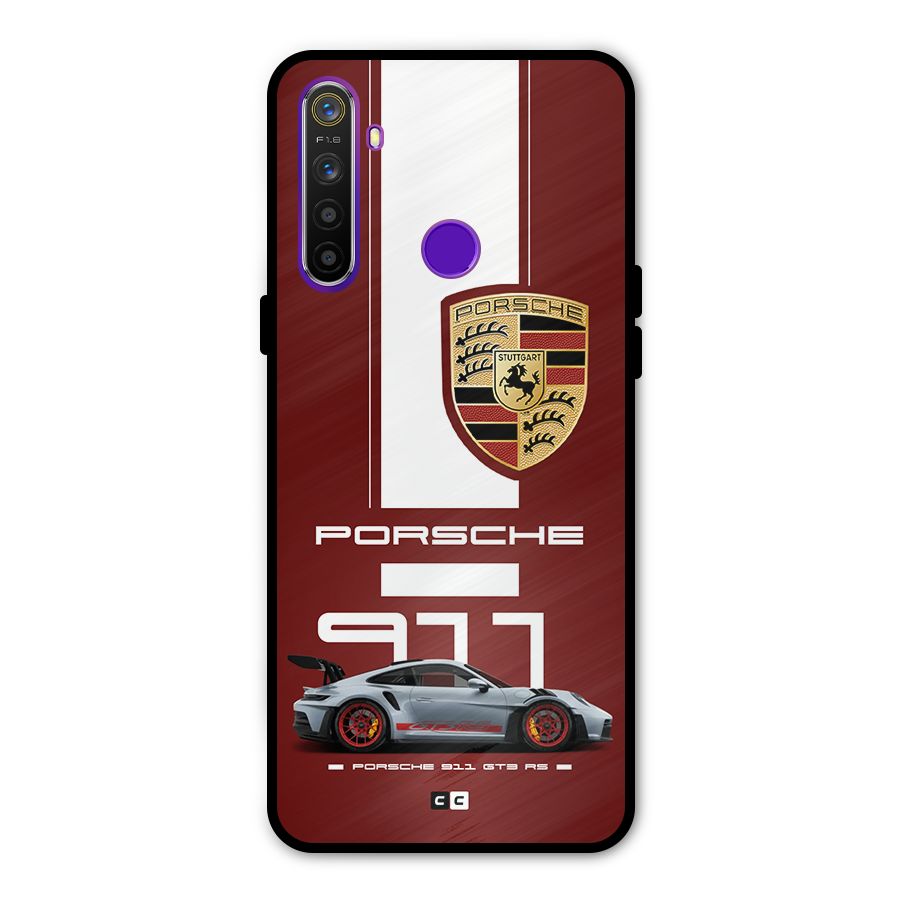 Luxe Supercar Glass Back Case for Realme 5s