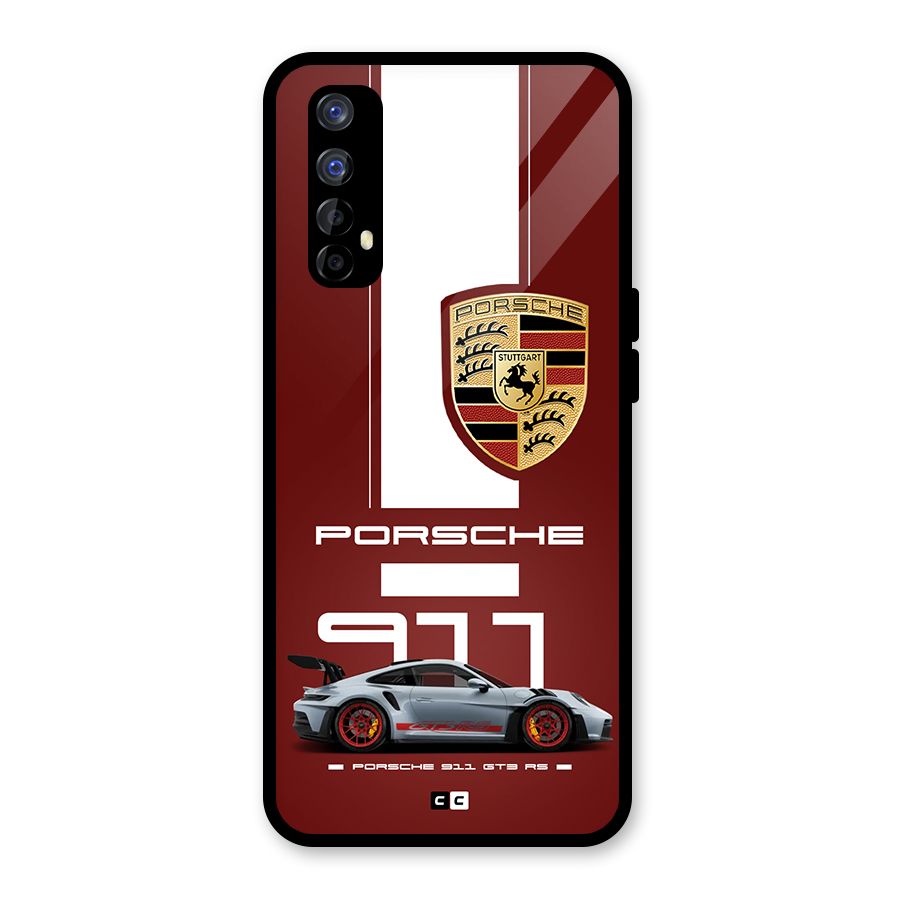 Luxe Supercar Glass Back Case for Realme 7