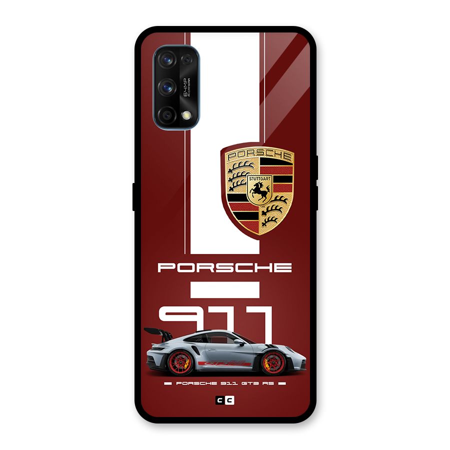 Luxe Supercar Glass Back Case for Realme 7 Pro