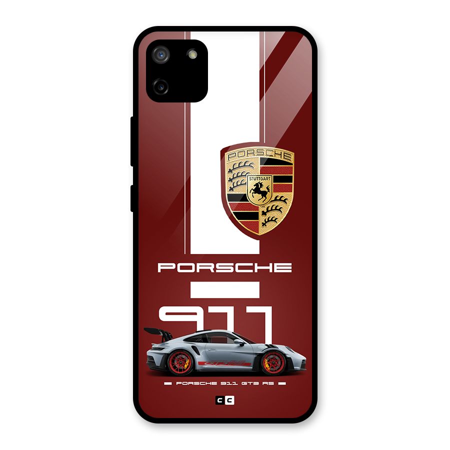Luxe Supercar Glass Back Case for Realme C11