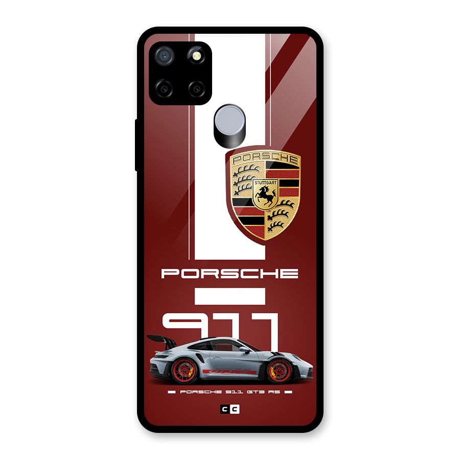 Luxe Supercar Glass Back Case for Realme C12