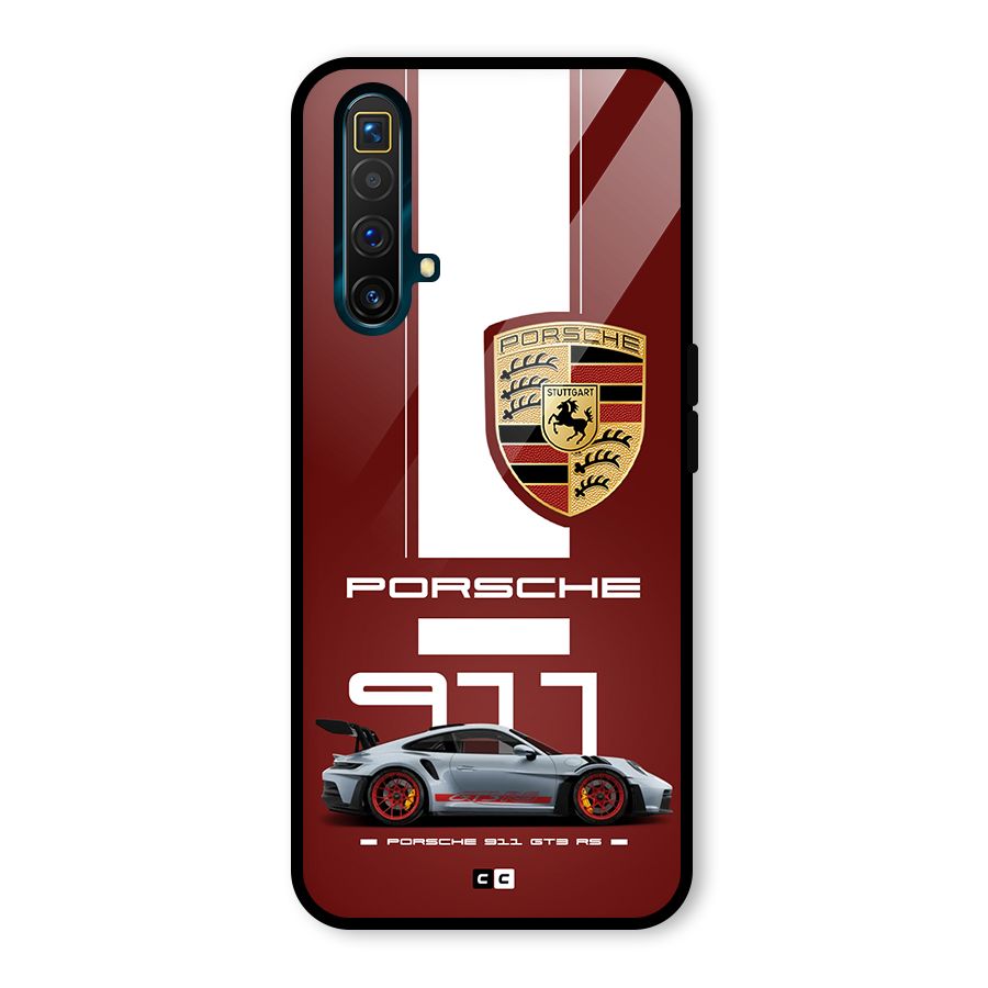 Luxe Supercar Glass Back Case for Realme X3