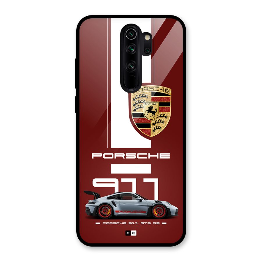 Luxe Supercar Glass Back Case for Redmi Note 8 Pro