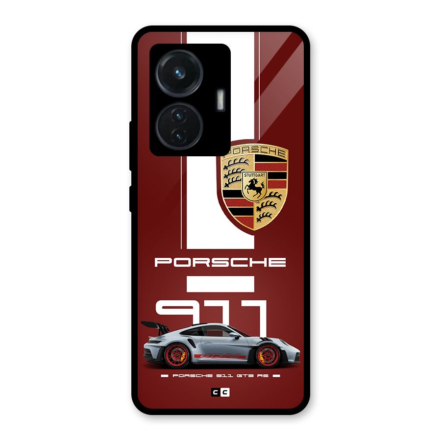 Luxe Supercar Glass Back Case for Vivo T1 44W