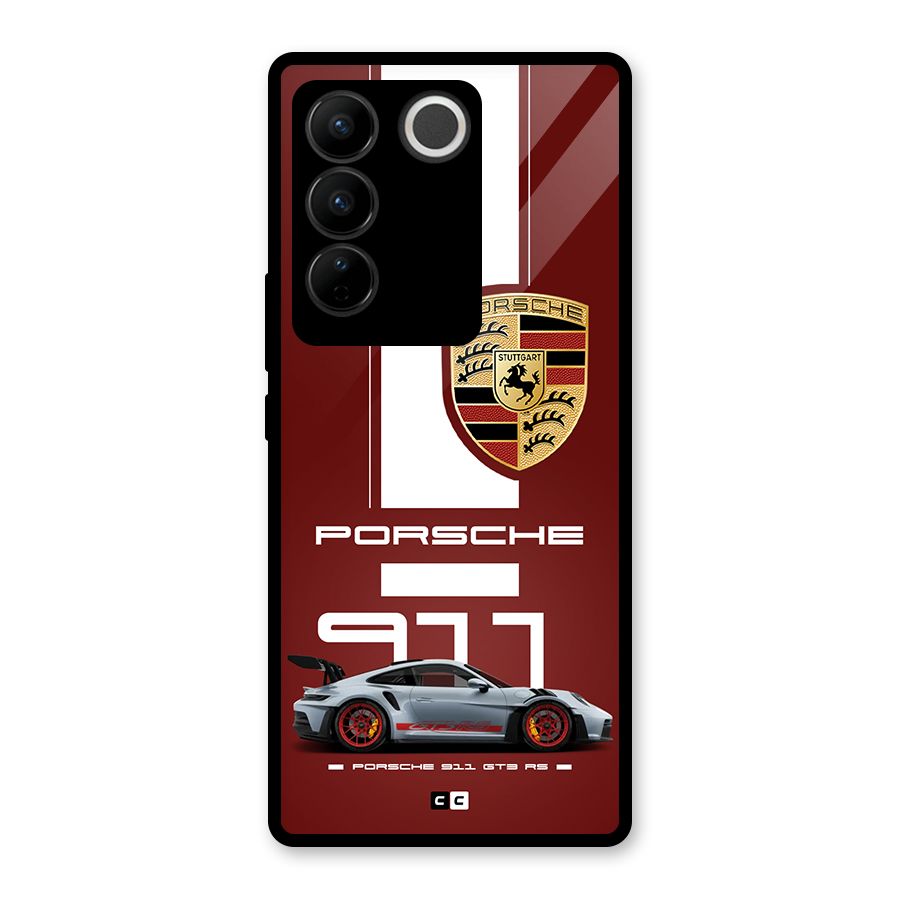 Luxe Supercar Glass Back Case for Vivo V27