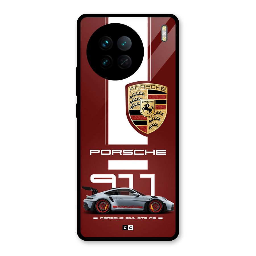Luxe Supercar Glass Back Case for Vivo X90