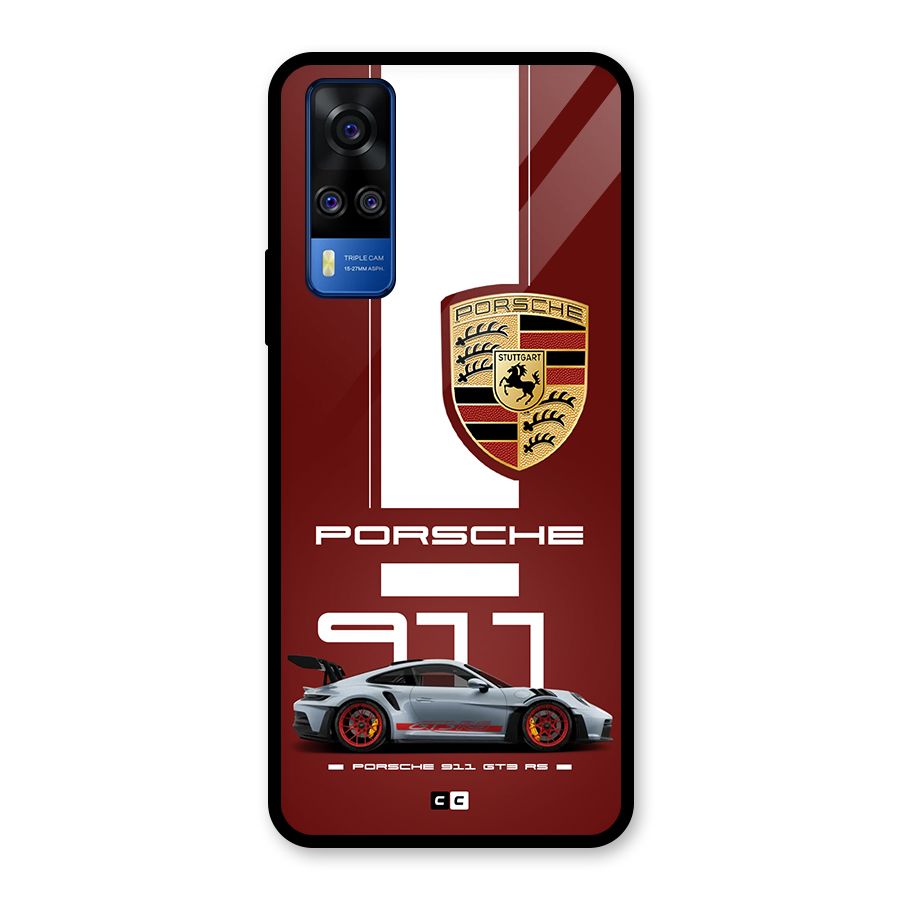 Luxe Supercar Glass Back Case for Vivo Y31