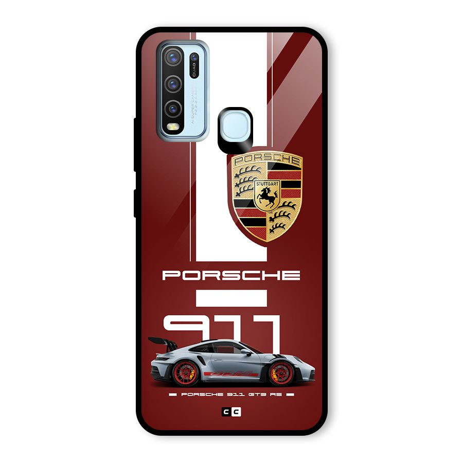 Luxe Supercar Glass Back Case for Vivo Y50