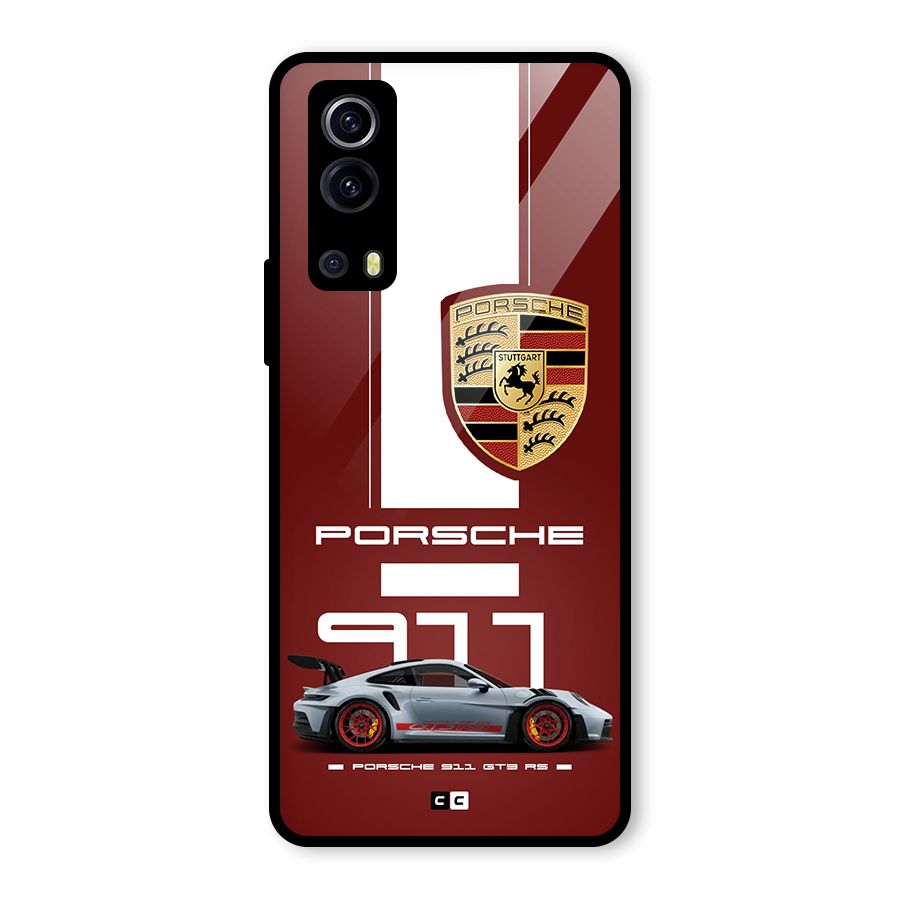 Luxe Supercar Glass Back Case for Vivo iQOO Z3
