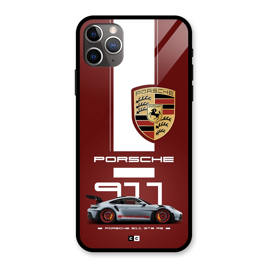 Luxe Supercar Glass Back Case for iPhone 11 Pro Max