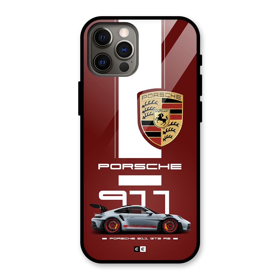 Luxe Supercar Glass Back Case for iPhone 12 Pro