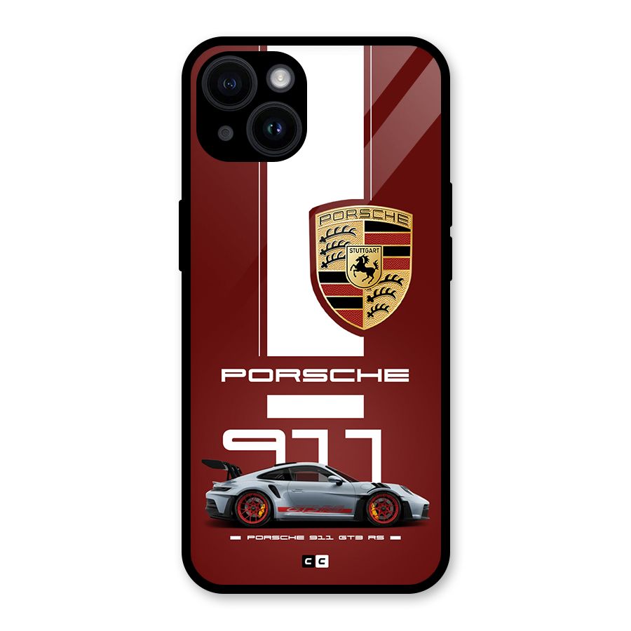 Luxe Supercar Glass Back Case for iPhone 14