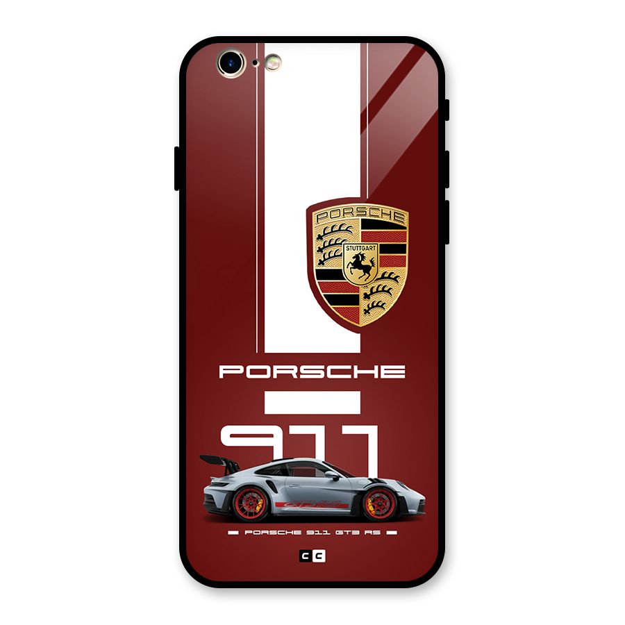 Luxe Supercar Glass Back Case for iPhone 6 6S