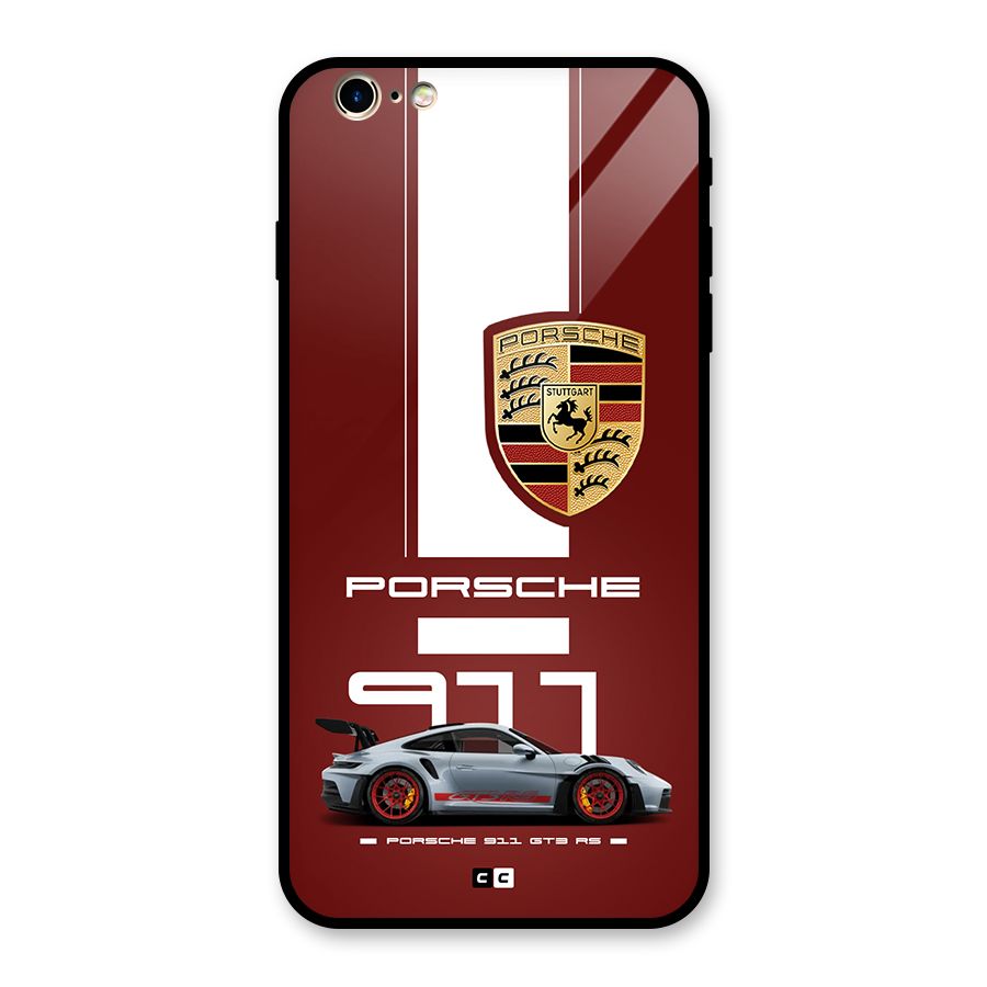 Luxe Supercar Glass Back Case for iPhone 6 Plus 6S Plus