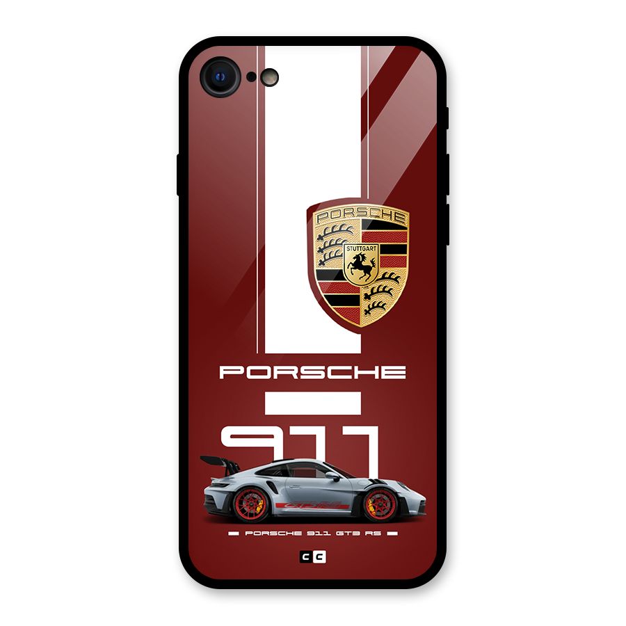 Luxe Supercar Glass Back Case for iPhone 7