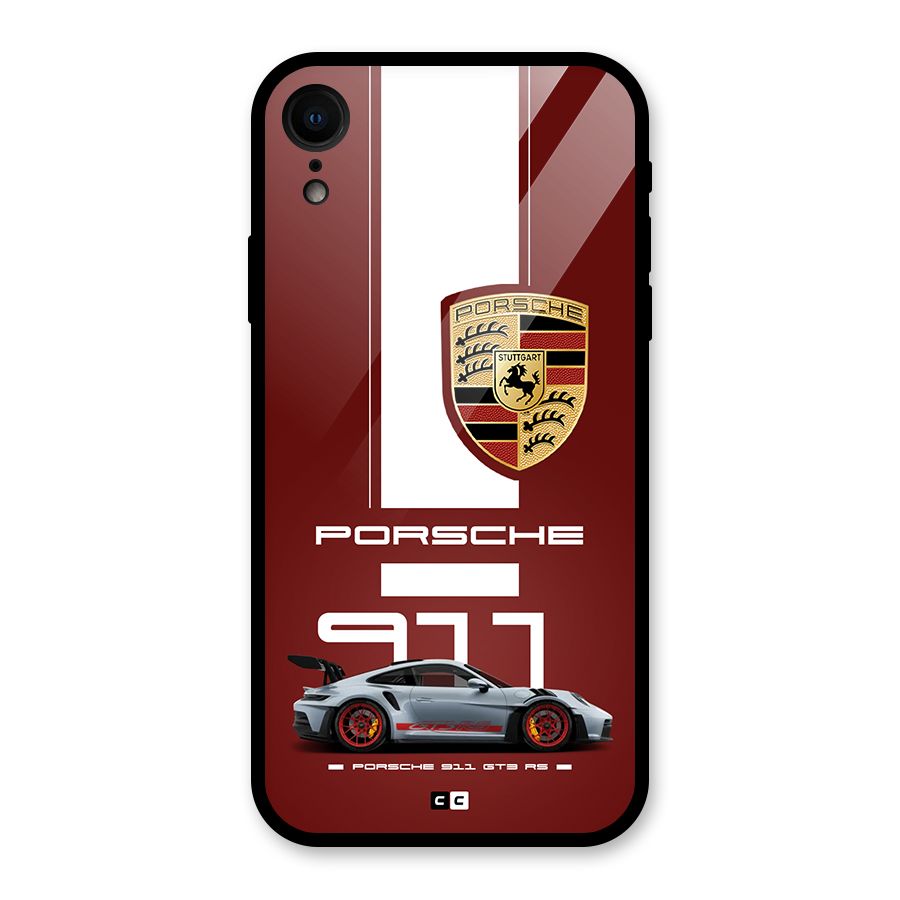 Luxe Supercar Glass Back Case for iPhone XR