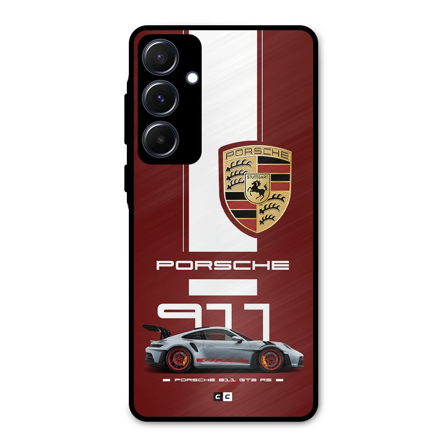 Luxe Supercar Metal Back Case for Galaxy A55