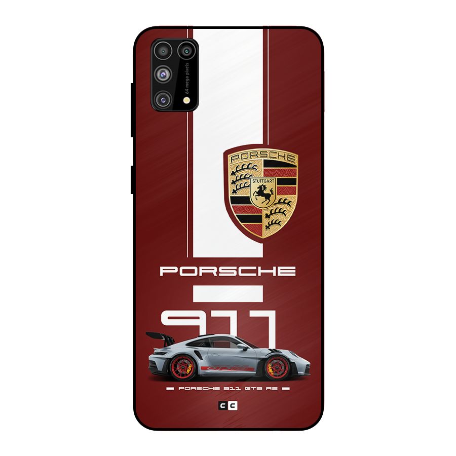 Luxe Supercar Metal Back Case for Galaxy F41
