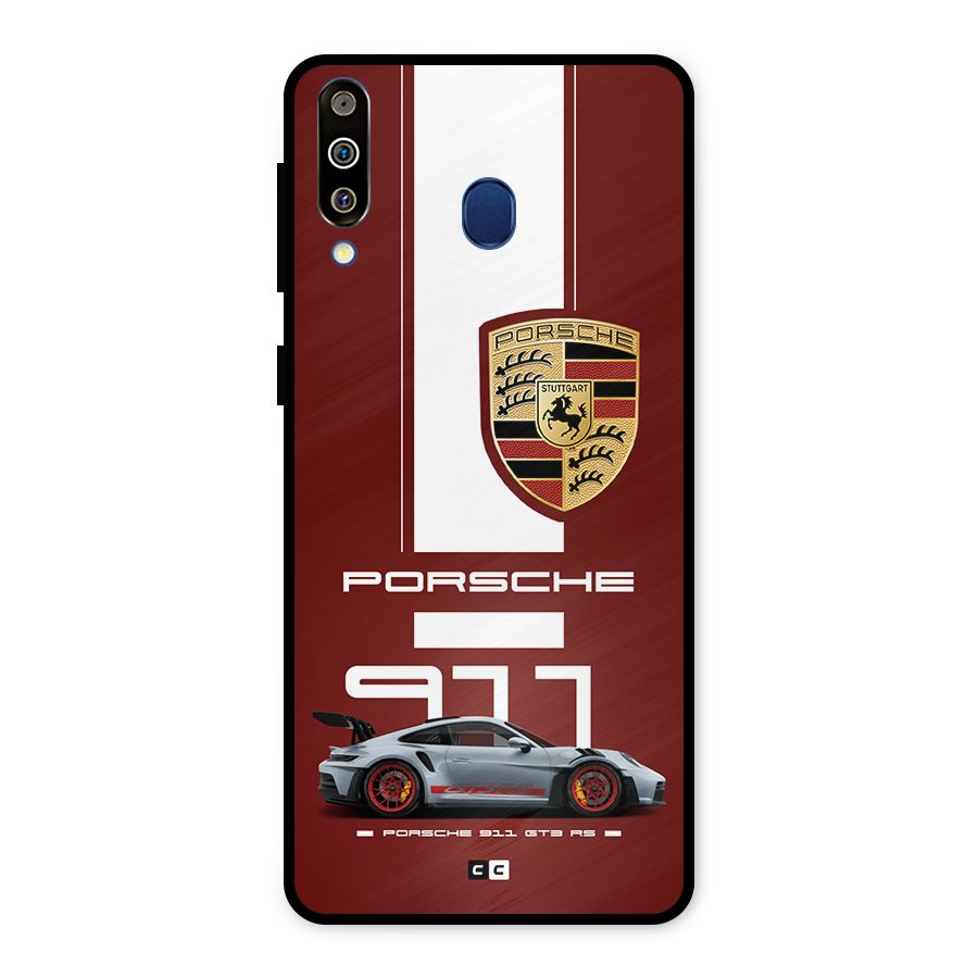 Luxe Supercar Metal Back Case for Galaxy M30