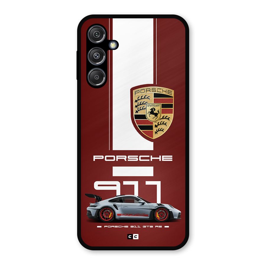Luxe Supercar Metal Back Case for Galaxy M34 5G