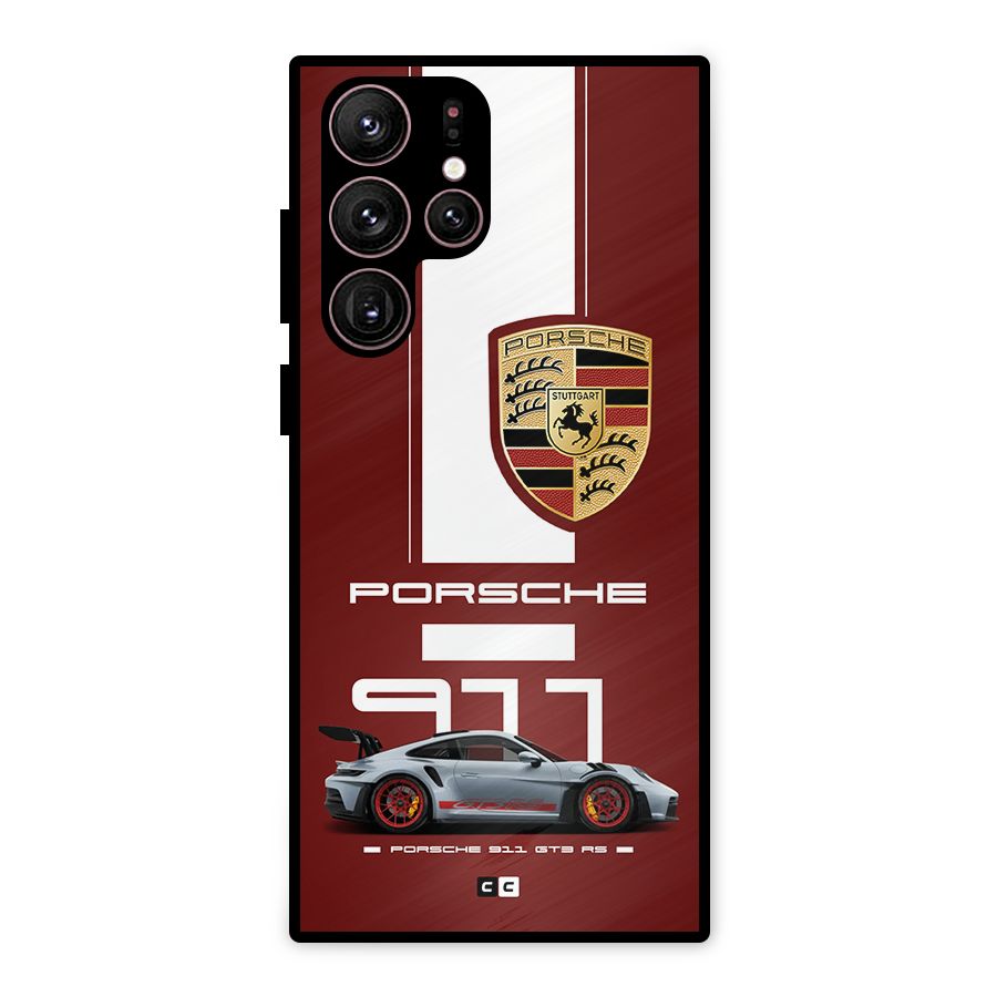 Luxe Supercar Metal Back Case for Galaxy S22 Ultra 5G