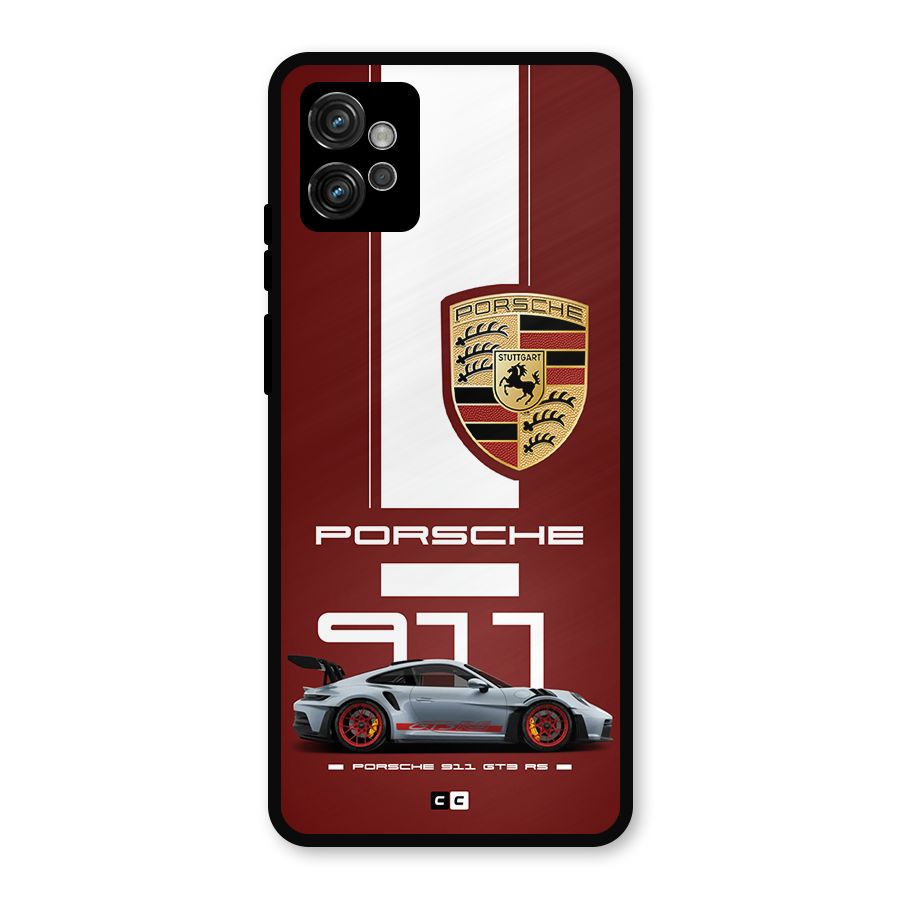 Luxe Supercar Metal Back Case for Moto G32