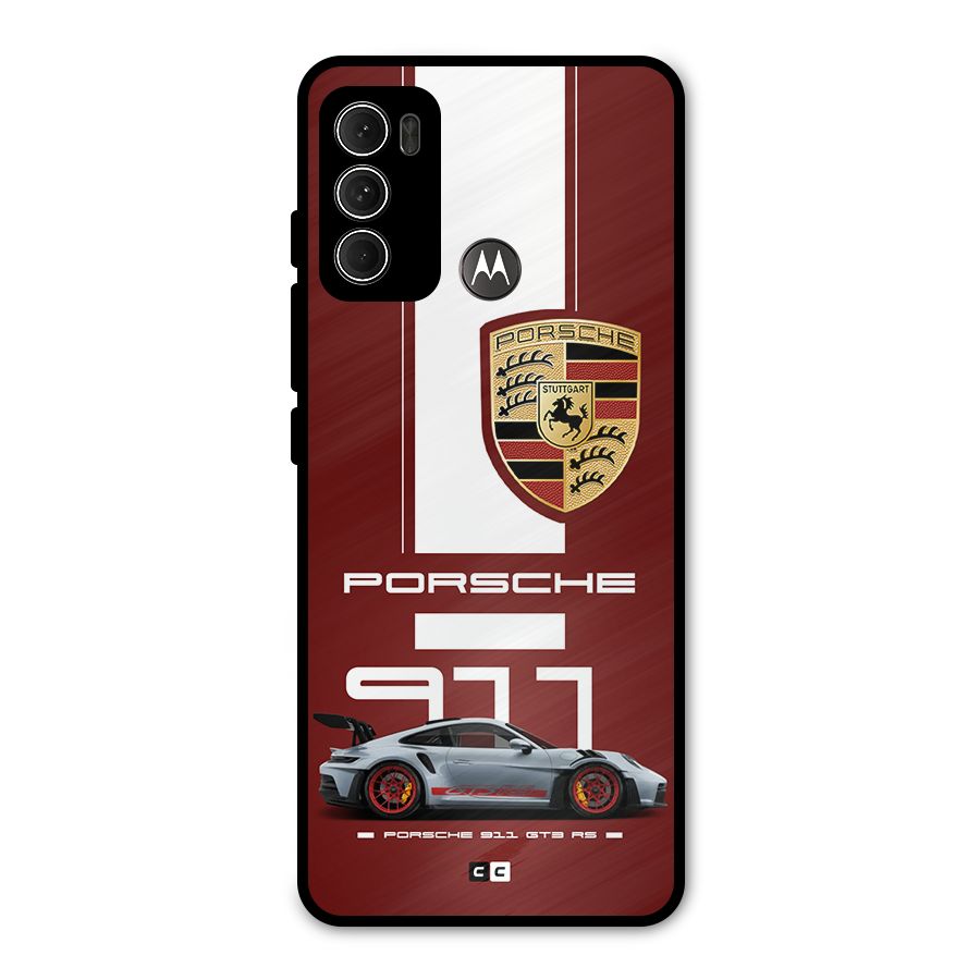 Luxe Supercar Metal Back Case for Moto G60