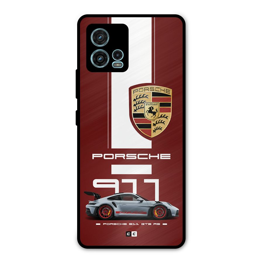 Luxe Supercar Metal Back Case for Moto G72