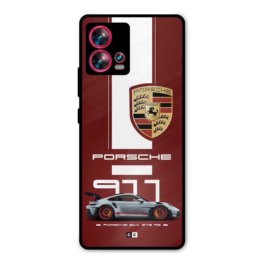 Luxe Supercar Metal Back Case for Motorola Edge 30 Fusion