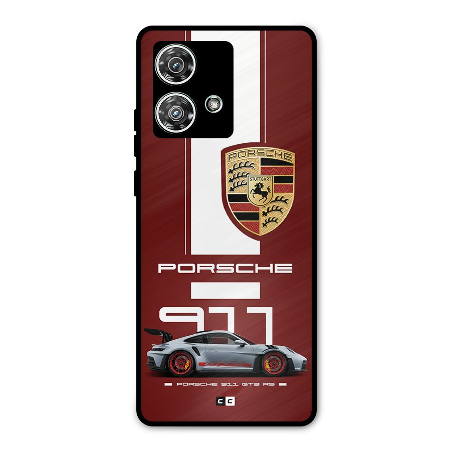 Luxe Supercar Metal Back Case for Motorola Edge 40 Neo