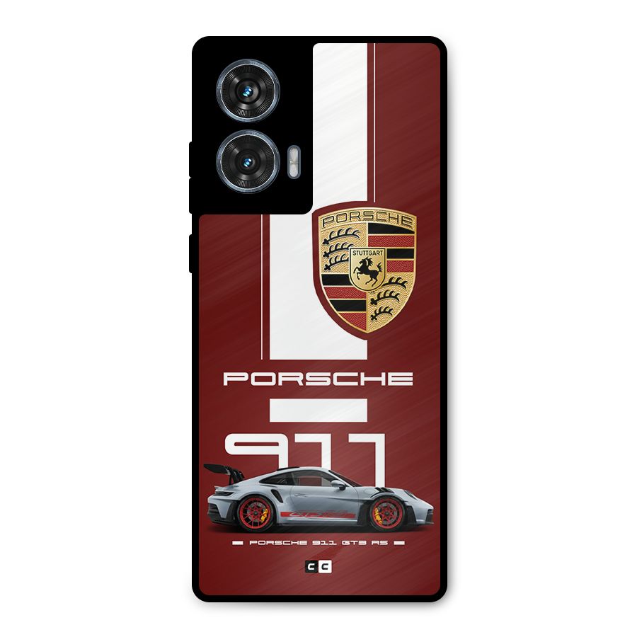 Luxe Supercar Metal Back Case for Motorola Edge 50 Fusion