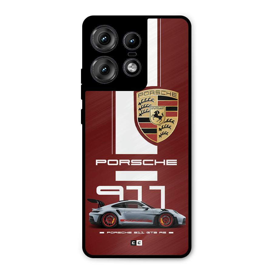 Luxe Supercar Metal Back Case for Motorola Edge 50 Pro