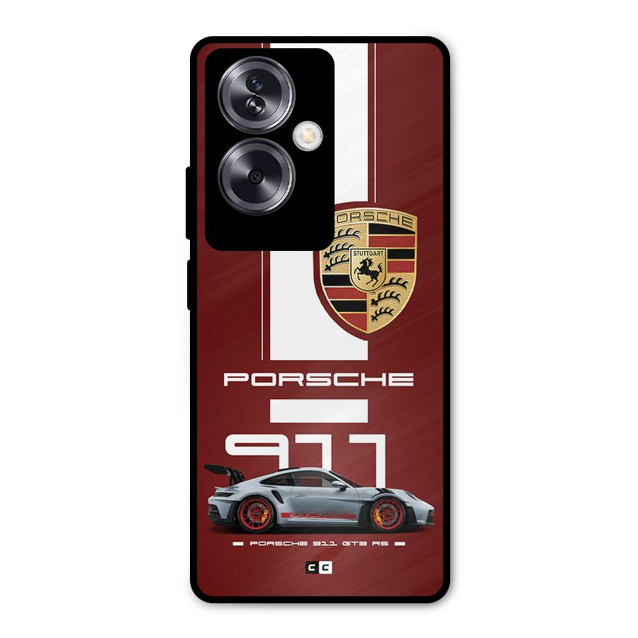 Luxe Supercar Metal Back Case for Oppo A79 5G