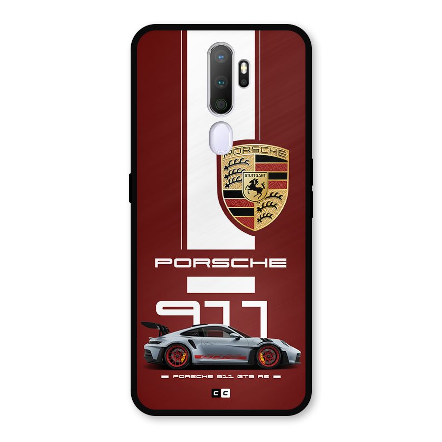 Luxe Supercar Metal Back Case for Oppo A9 (2020)