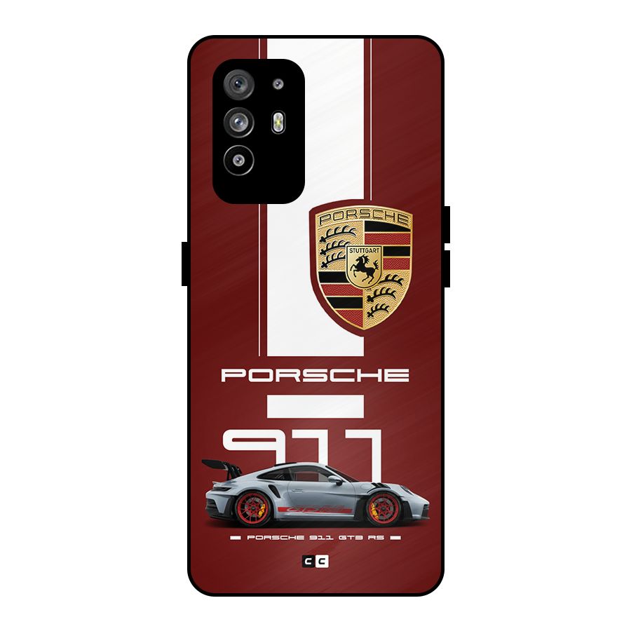 Luxe Supercar Metal Back Case for Oppo F19 Pro Plus 5G