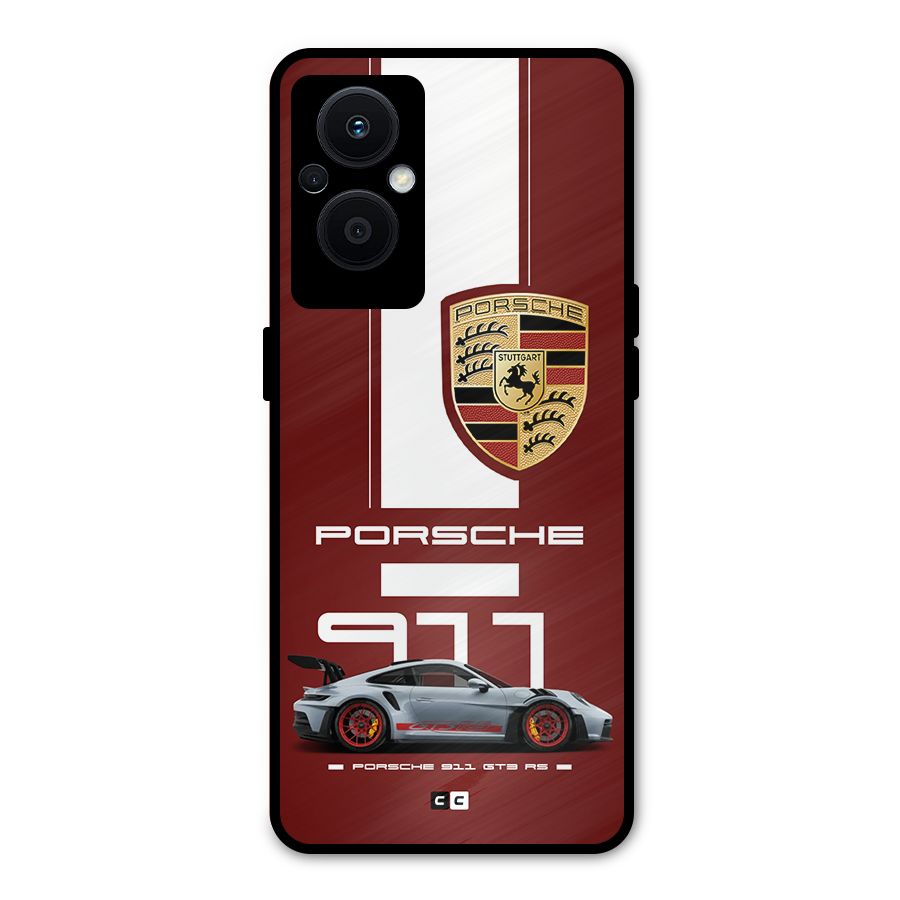 Luxe Supercar Metal Back Case for Oppo F21 Pro 5G