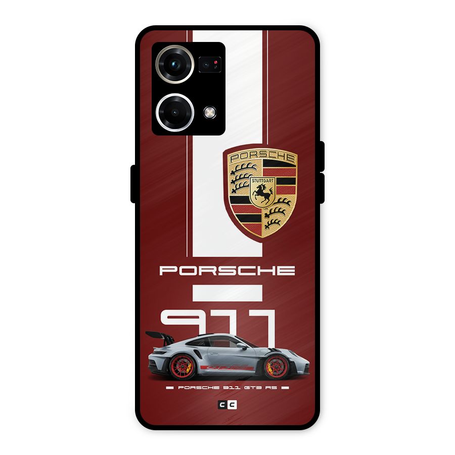 Luxe Supercar Metal Back Case for Oppo F21s Pro 4G