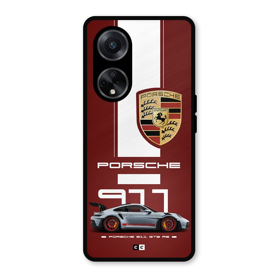 Luxe Supercar Metal Back Case for Oppo F23