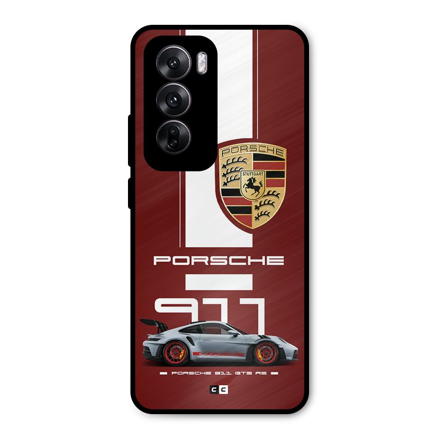 Luxe Supercar Metal Back Case for Oppo Reno12