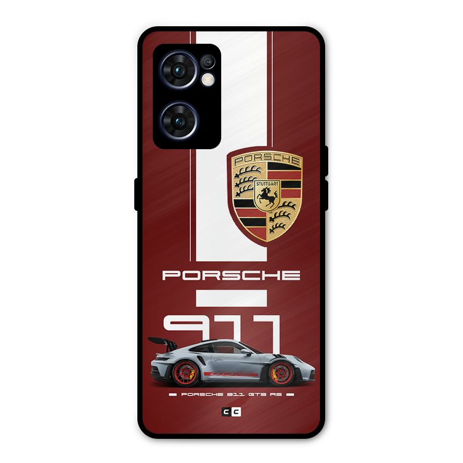 Luxe Supercar Metal Back Case for Oppo Reno7 5G