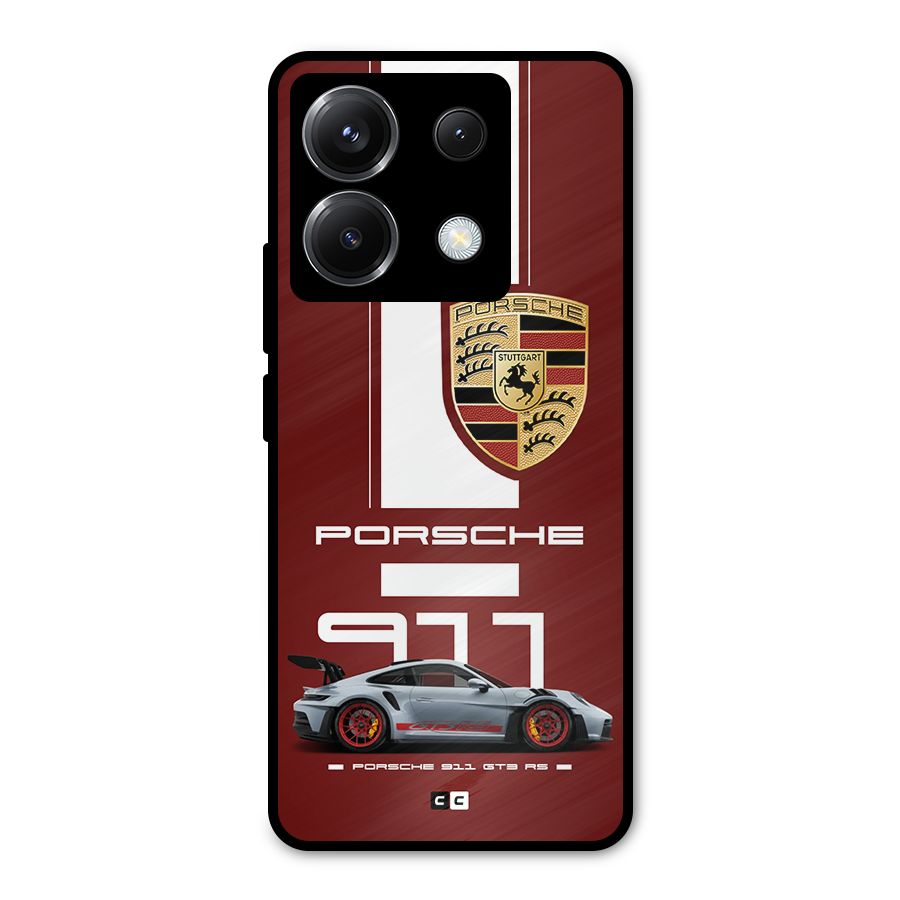 Luxe Supercar Metal Back Case for Poco X6