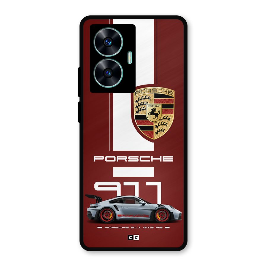 Luxe Supercar Metal Back Case for Realme Narzo N55