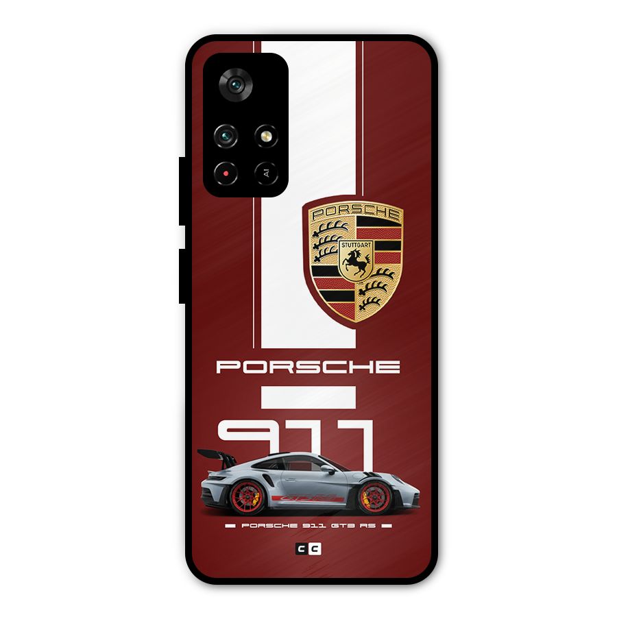Luxe Supercar Metal Back Case for Redmi Note 11T 5G