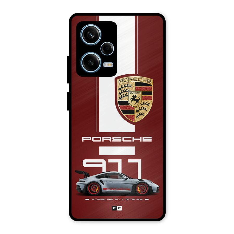 Luxe Supercar Metal Back Case for Redmi Note 12 Pro