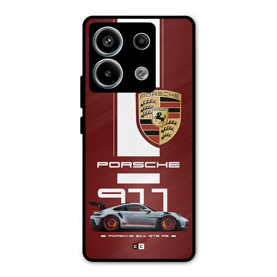 Luxe Supercar Metal Back Case for Redmi Note 13 Pro 5G