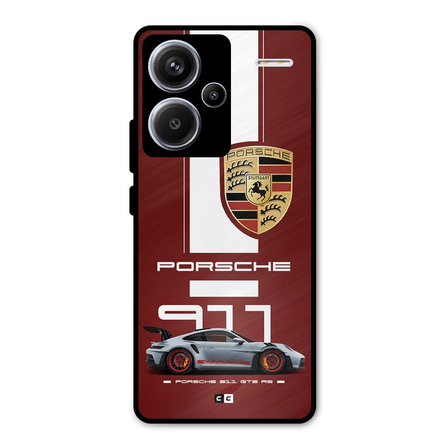 Luxe Supercar Metal Back Case for Redmi Note 13 Pro Plus