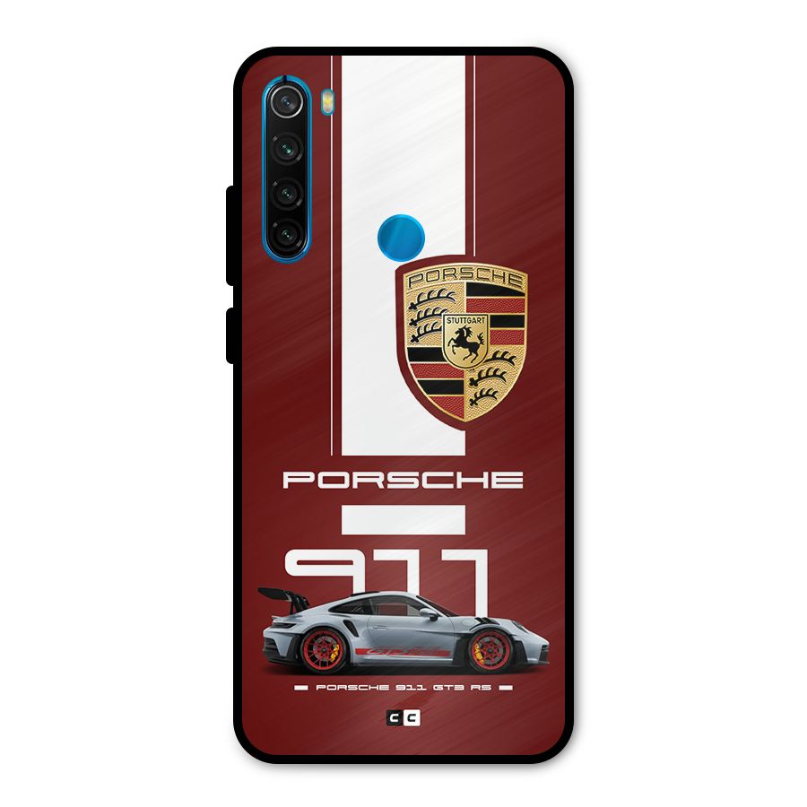 Luxe Supercar Metal Back Case for Redmi Note 8